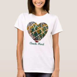 Camiseta Monet Sunflower Heart Personalised Quote Design