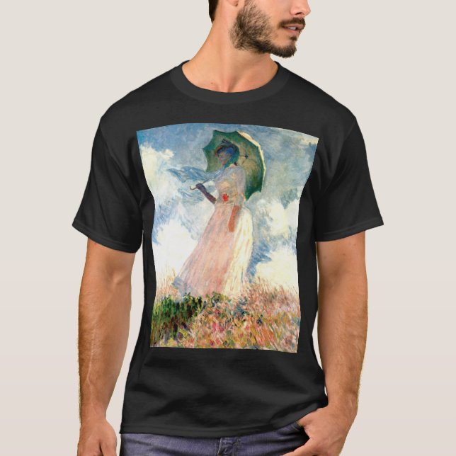 Camiseta Monet Woman com Parasol à esquerda (Frente)