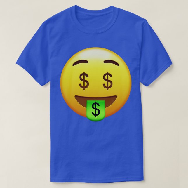 Camiseta Money Mouth Face Emoji TSirt (Frente do Design)