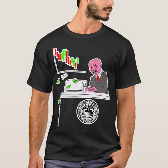 Camiseta Money Printer Go Brrr Meme  (Frente)