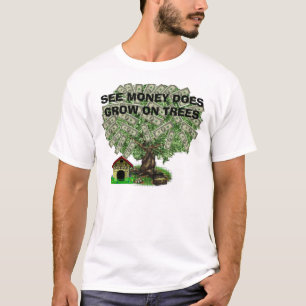 Camiseta money_tree5, VÊEM que O DINHEIRO CRESCE EM ÁRVOR