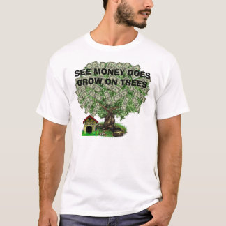 Camiseta money_tree5, VÊEM que O DINHEIRO CRESCE EM ÁRVORES