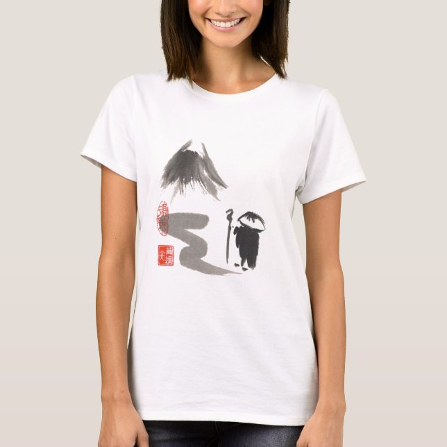 Camiseta Monge do zen na viagem (Frente)