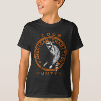 Monge Hunter American Patriotic Raccoon caçando Tr