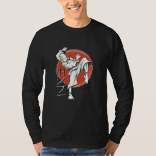 Camiseta Monge japonês asiático lutador de shao ling