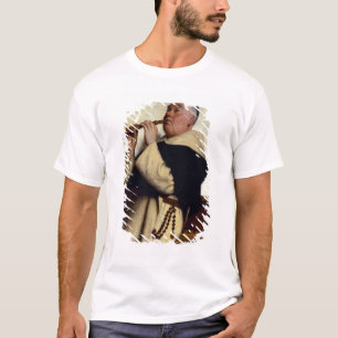 Camiseta Monge que joga um clarinete