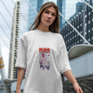 Camiseta Monge Robô Com Borboletas