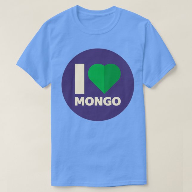 Camiseta MongoDB I Love Mongo (Frente do Design)