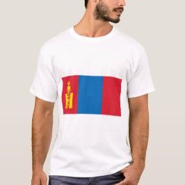 Camiseta Mongólia - Bandeira da Mongólia