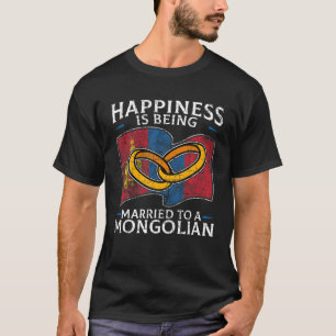 Camiseta Mongólia Casamento Mongólia Raízes Herança Casada