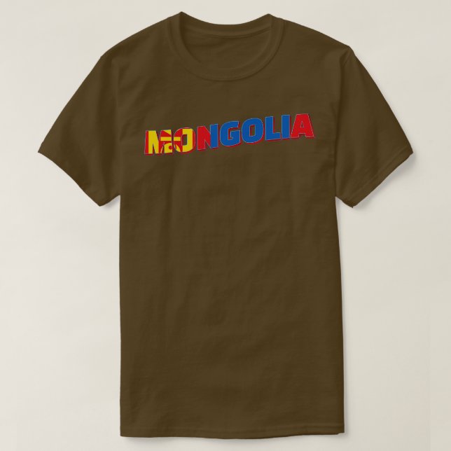 Camiseta Mongólia Estilo Vintage retro souvenir 2 (Frente do Design)
