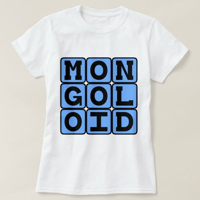 Camiseta Mongolóide, Termo Ofensivo (Frente do Design)