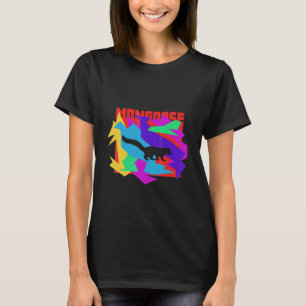 Camiseta Mongoose Animal Quebra-Cabeça Mosaico