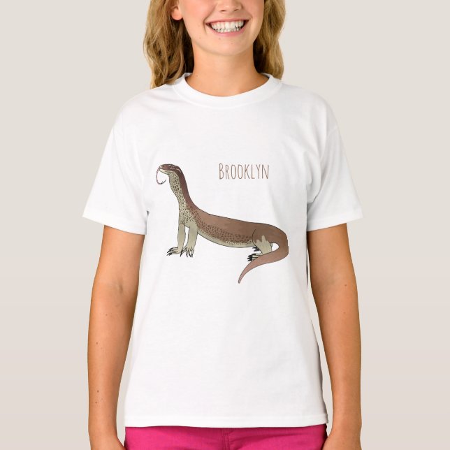 Camiseta Monitor de desenho de lagarto (Frente)