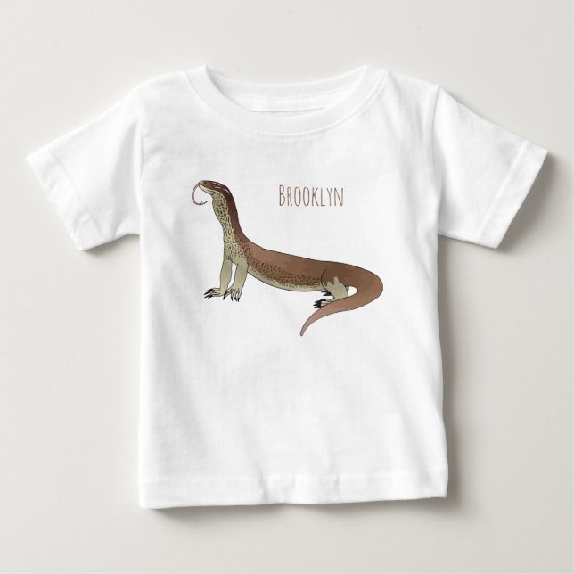 Camiseta Monitor de desenho de lagarto (Frente)