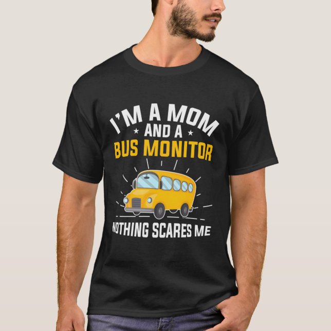 Camiseta Monitor de ônibus escolar (Frente)