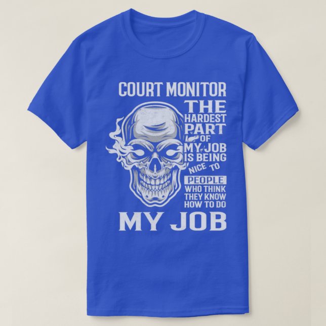 Camiseta Monitor de Tribunal (Frente do Design)