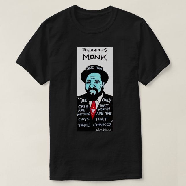 Camiseta Monk Jazz Folk Art Classic T-Shirt.png (Frente do Design)
