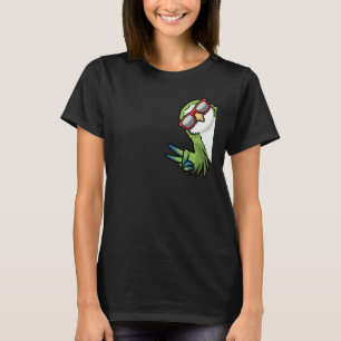Camiseta Monk Parakeet Quaker Parrot Bird Do Lado Dos Sungl
