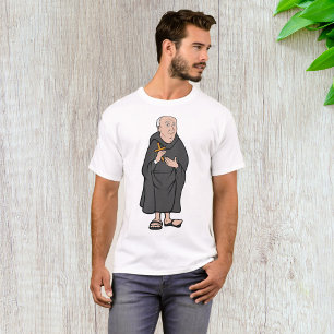 Camiseta Monk Segurando Cruz em Robe Religioso Medieval
