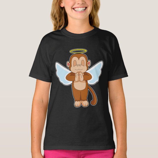 Camiseta Monkey Angel wings (Frente)