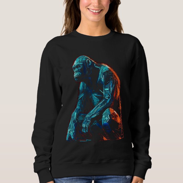 Camiseta Monkey artwork - animal art zoo gorilla (Frente)