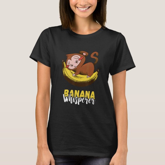 Camiseta Monkey Banana Whisperer Sleep Vegetarians Summer F (Frente)