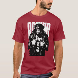 Camiseta Monkey Boxer Rebel Monkey in Leather Boxing Jacket