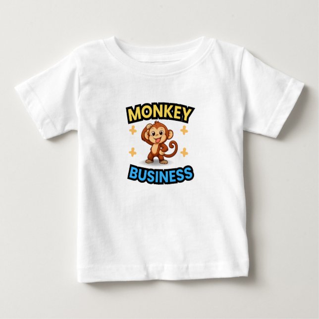 Camiseta Monkey Business Funny  (Frente)