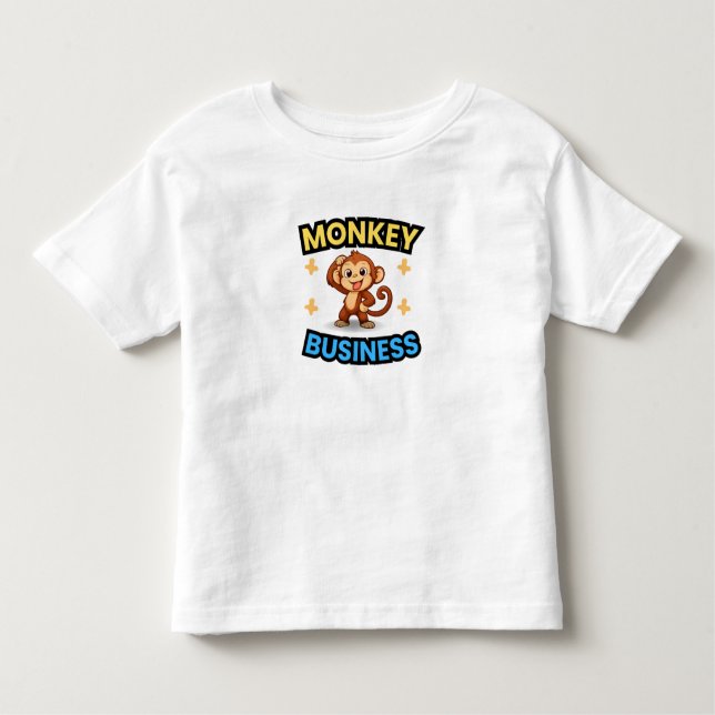Camiseta Monkey Business Funny  (Frente)