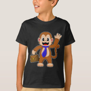 Camiseta Monkey Businessman Briefcase