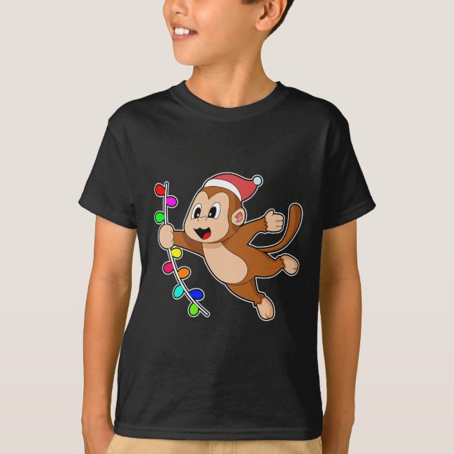 Camiseta Monkey Christmas Liana (Frente)