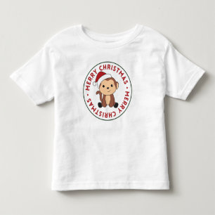 Camiseta Monkey Christmas Snow Winter Animals Monkeys