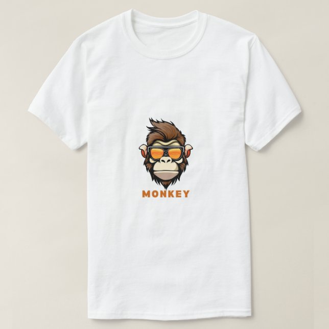 Camiseta MONKEY de logotipo (Frente do Design)