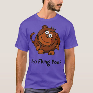Camiseta Monkey Flung Poo Funny