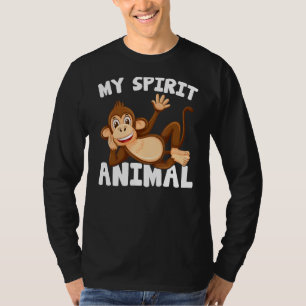 Camiseta Monkey Gorilla My Spirit Animal Forest Anima