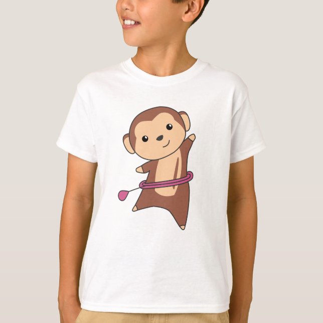 Camiseta Monkey Hullern Funny Dancing Sport Huller Tires (Frente)