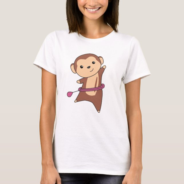 Camiseta Monkey Hullern Funny Dancing Sport Huller Tires (Frente)