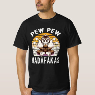 Camiseta Monkey Pew Pew Madafakas Citação Legal i