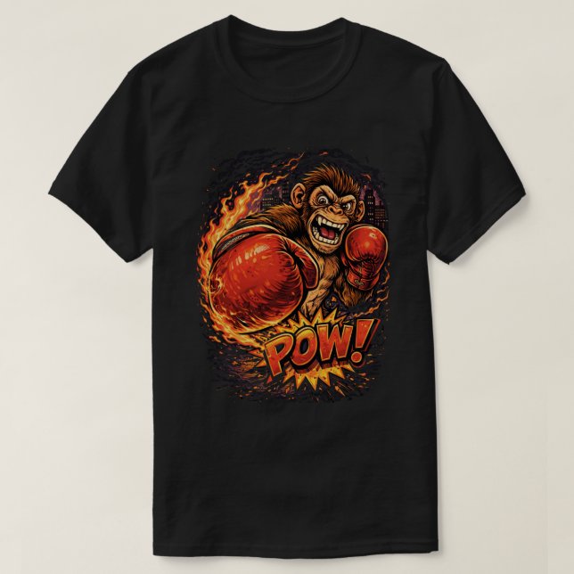 Camiseta monkey pow (Frente do Design)