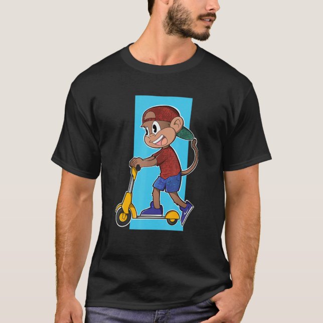 Camiseta Monkey Scooter (Frente)