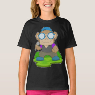 Camiseta Monkey Singer Microphone Music