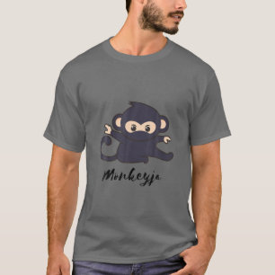 Camiseta Monkeyja Engraçado Estilo Esportivo Animal