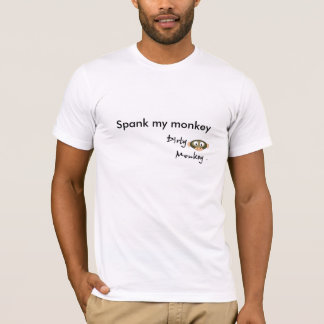 Camiseta MonkeyTM sujo, espanca meu macaco