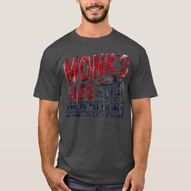 Camiseta Monk's Cafe Home da salada grande (Frente)