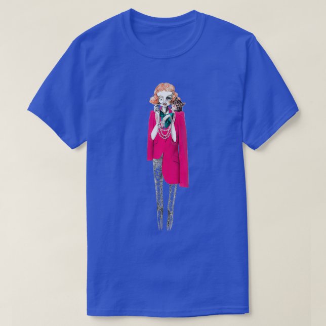 Camiseta Monocle Lady (Frente do Design)