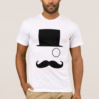 Camiseta Monocle & TopHat do bigode