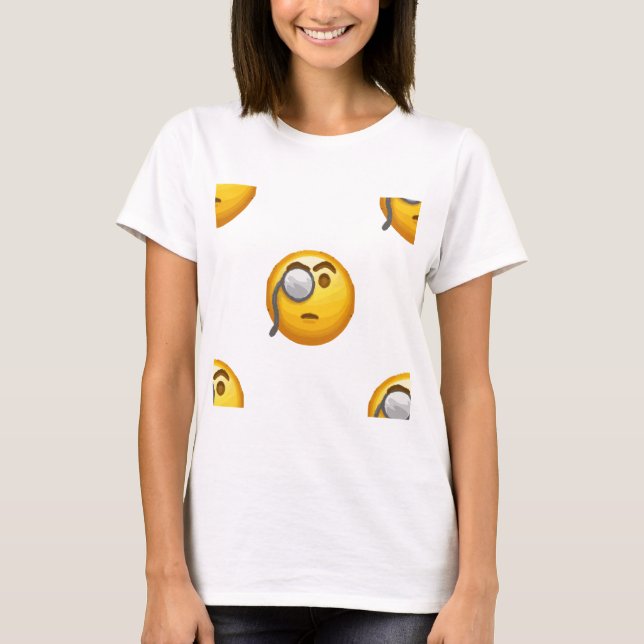 Camiseta monóculo emoji (Frente)