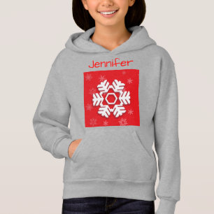 Camiseta Monograma 20XX Olá Floco de neve de inverno