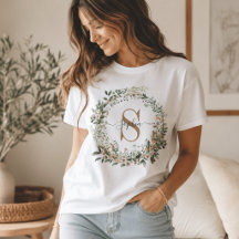 Monograma Botânico Elegante com Nome Personalizado